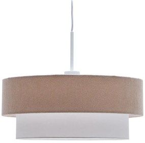 Biele/béžové závesné svietidlo s textilným tienidlom ø 40 cm Bianella – Kave Home