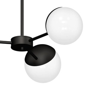 Stropné svietidlo Sfera, 3x biele sklenené tienidlo, b, x