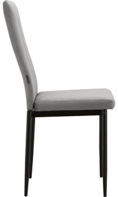 Sivé zamatové jedálenské stoličky v súprave 2 ks Kelly – Støraa