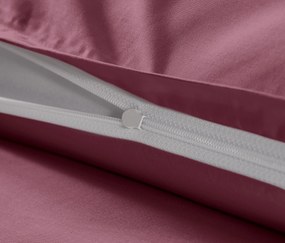 Posteľná bielizeň z bavlny a saténu, vínová, štandardná veľkosť
