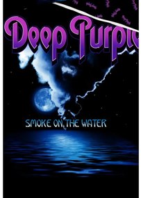 Bavlnené obliečky Deep Purple Smoke On the Water 140x200/70x90 cm