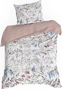 SATÉNOVÉ OBLIEČKY SPRING51 160X200 CM, 2 KS 70X80 CM KVETY