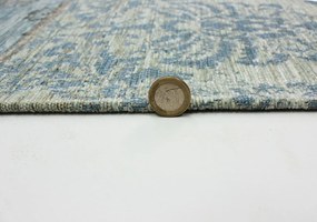 Flair Rugs koberce Kusový koberec Manhattan Patchwork Chenile Duck Egg - 200x290 cm