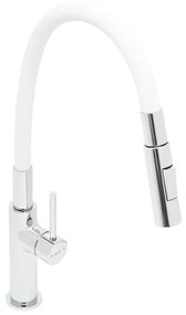 Drezová batéria SAT so silikónovým ramienkom biela/chróm SATBSD290B2F, 1 ks