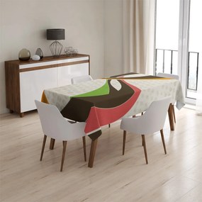 Sablio Obrus Retro abstrakcia - 130x130 cm
