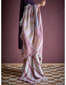 Hnedá deka z recyklovanej bavlny 130x160 cm Lane – Bloomingville