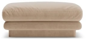 Béžová zamatová podnožka Torino – Micadoni