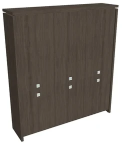 Vysoká skriňa Verno 188 x 46 x 210 cm, dub antracit