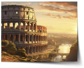Sablio Plagát Rím Koloseum Historic - 60x40 cm