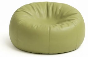 Sedací vak z ekokože guľa olivová EMI