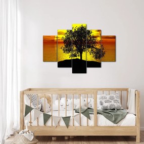 Obraz siluety stromu (150x105 cm)