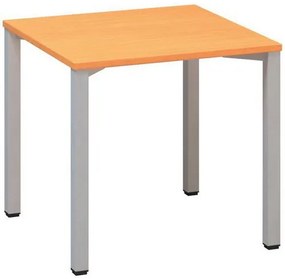 Kancelársky stôl Alfa 200, 80 x 80 x 74,2 cm, rovné vyhotovenie, dezén buk Bavaria, RAL9022