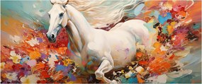 Obraz - Maľba koňa (120x50 cm)