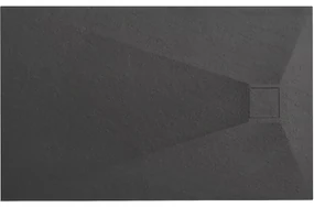 Rea Magnum Black, SMC sprchová vanička 100x80x2,5 cm, čierna, REA-K3330