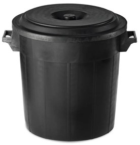 STEFANPLAST Odpadkový kôš Drum, čierny Veľkosť: L