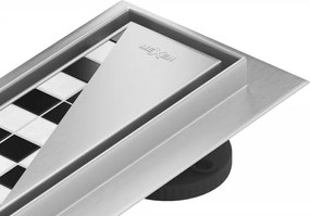 Mexen Flat M13 lineárny odtok 2v1 110 cm, inox - 1010110