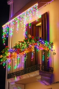 Vianočné svetielka LED záclona FLASH multicolor 500 LED