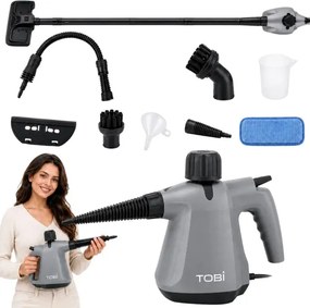 Tobi Multifunkčný parný čistič a mop 2v1 - 1500 W, 3 bar