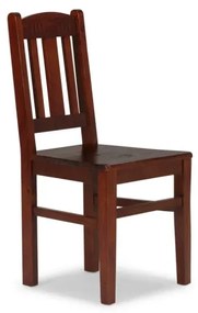furniture-nabytek.cz - Sada 2 masívnych drevených stoličiek Catana z borovice, hnedé, lakované