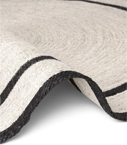 Obojstranný/ručne tkaný jutový okrúhly koberec v svetlo prírodnej farbe ø 150 cm Lina – Hanse Home