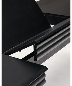 Rozkladací jedálenský stôl s prídavnou doskou v dekore duba 90x200 cm Lenon – Kave Home