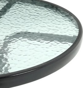Zahradní set TREGO ISLAND - 2 židle a kulatý stůl ø 60 cm, bílá