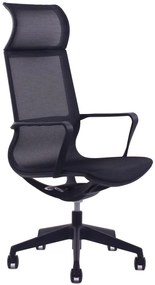 SEGO Kancelárska stolička SKY HIGH BLACK čierna
