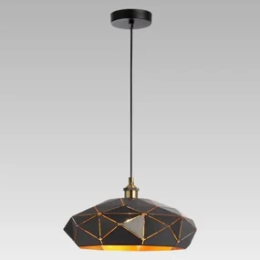 Závesné svietidlo PREZENT CATANIA BLACK/GOLD/ANT 46310