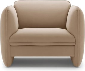 Hnedé zamatové kreslo Georgia – Micadoni