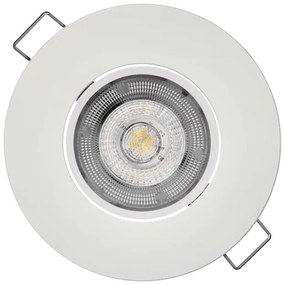 LED bodové svietidlo Exclusive biele, kruh 5W teplá biela 71519