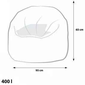 EF3004 Ecopuf Sedací vak ECOPUF - SAKWA L - plyš amore A6