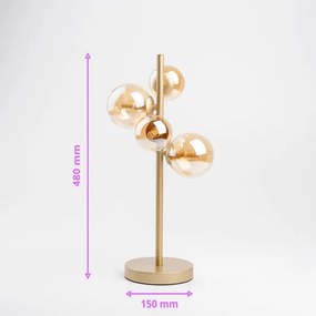 Brilagi - LED Stolná lampa MILLA 4xG9/3W/230V zlatá