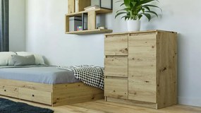 Komoda Musecalo 12 (dub artisan). Akcia -24%. Vlastná spoľahlivá doprava až k Vám domov. 1132868