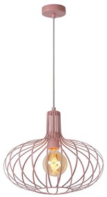 Lucide 78393/38/66 - Luster na lanku MERLINA 1xE27/60W/230V ružová