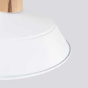 Sollux SL.1321 - Luster na lanku FANO 1xE27/15W/230V pr. 34 cm biela