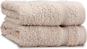 Béžové froté bavlnené uteráky v súprave 2 ks 30x30 cm Zero Twist – Catherine Lansfield