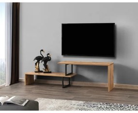 TV stolík OVIT 44x153 cm hnedá/čierna