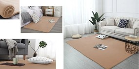Béžový koberec s efektom králičej kožušiny – Rabbit Rozmer: 60x120 cm