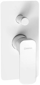 Biela podomietková sprchová batéria (2 výstupy) Spy – Sapho