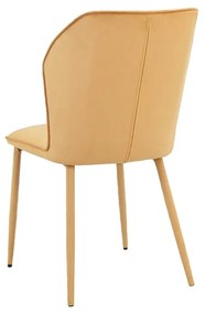 Žlté zamatové jedálenské stoličky v súprave 2 ks Wilma – Støraa