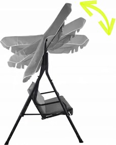 Zahradní houpačka Trappin A 170 cm hnědá