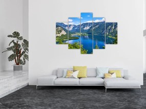 Obraz - Halštatské jazero, Hallstatt, Rakúsko (150x105 cm)