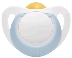 Dojčenský latexový cumlík NUK Star 0-6 m modrý