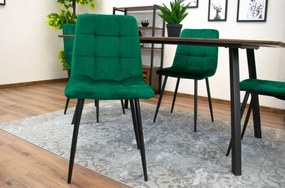 TRENDIE Zamatová stolička BEOGRAD zelená