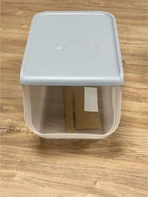 ALTOM 2. akosť - Úložný box na zemiaky a cibuľu s vetraním, sivý (10l)