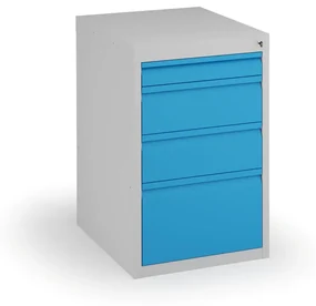Podstavný dielenský box na náradie KOVONA, 4 zásuvky, 800 x 480 x 610 mm
