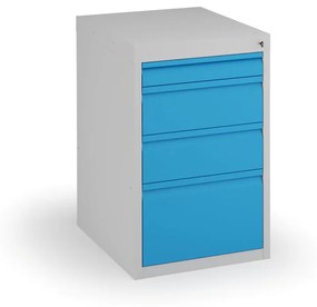 Podstavný dielenský box na náradie KOVONA, 4 zásuvky, 800 x 480 x 610 mm