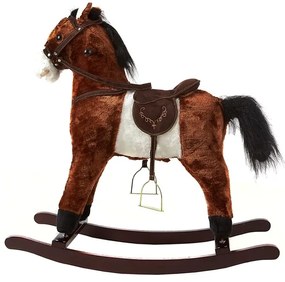 Aga4Kids Hojdací koník MR1313 Dark Brown