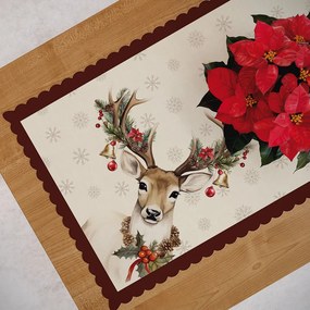 Vianočný obrus Jeleň 50x100 cm | INTERMEDIC SK