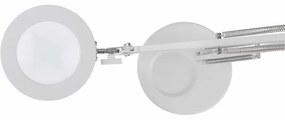 Extol - LED Stmievateľná stolná lampa s lupou LED/8W/5V 2900/4500/7500K biela
